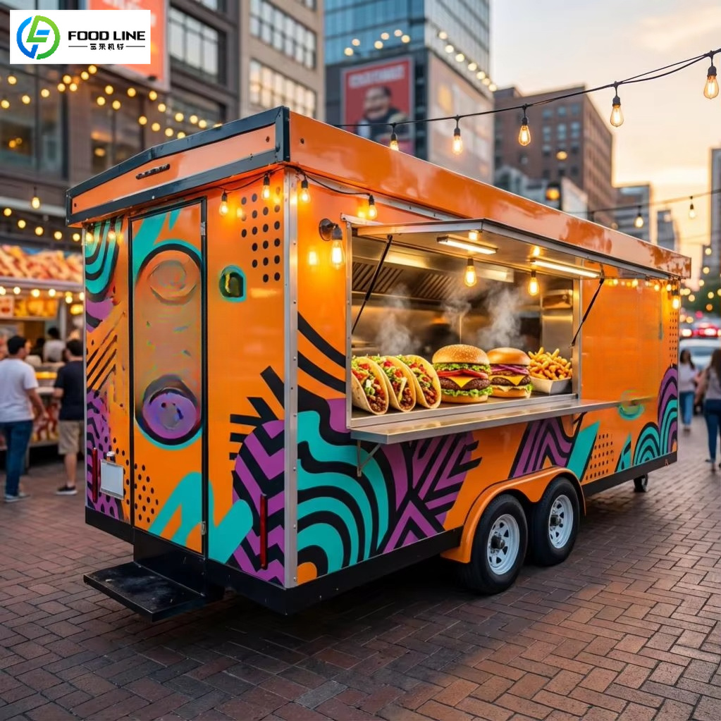 Food Snacks Corner - Тележка-прицеп для продажи еды FOODLINE: Устойчивая