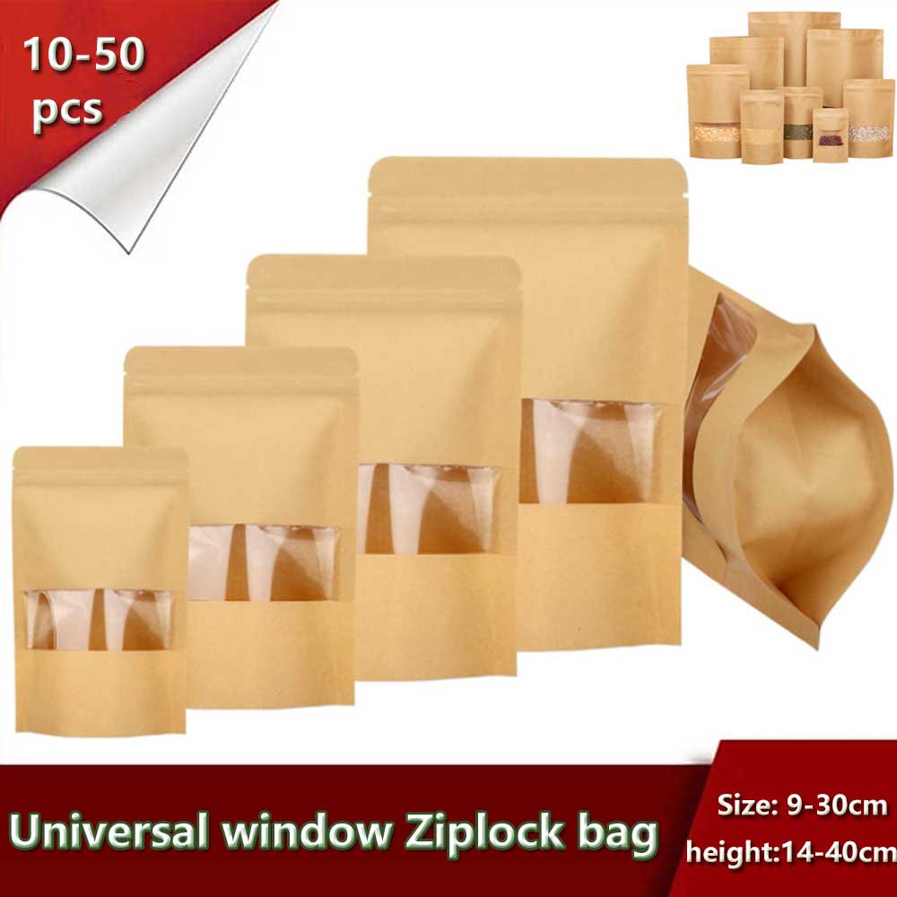 Food Like Snacks - 10-50 шт., вертикальная уплотнительная кость, молния,